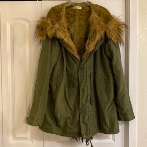 Mens XXL Fake fur jacket